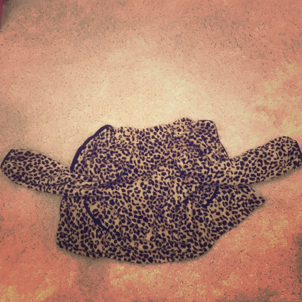 Kids leopard print thin jacket